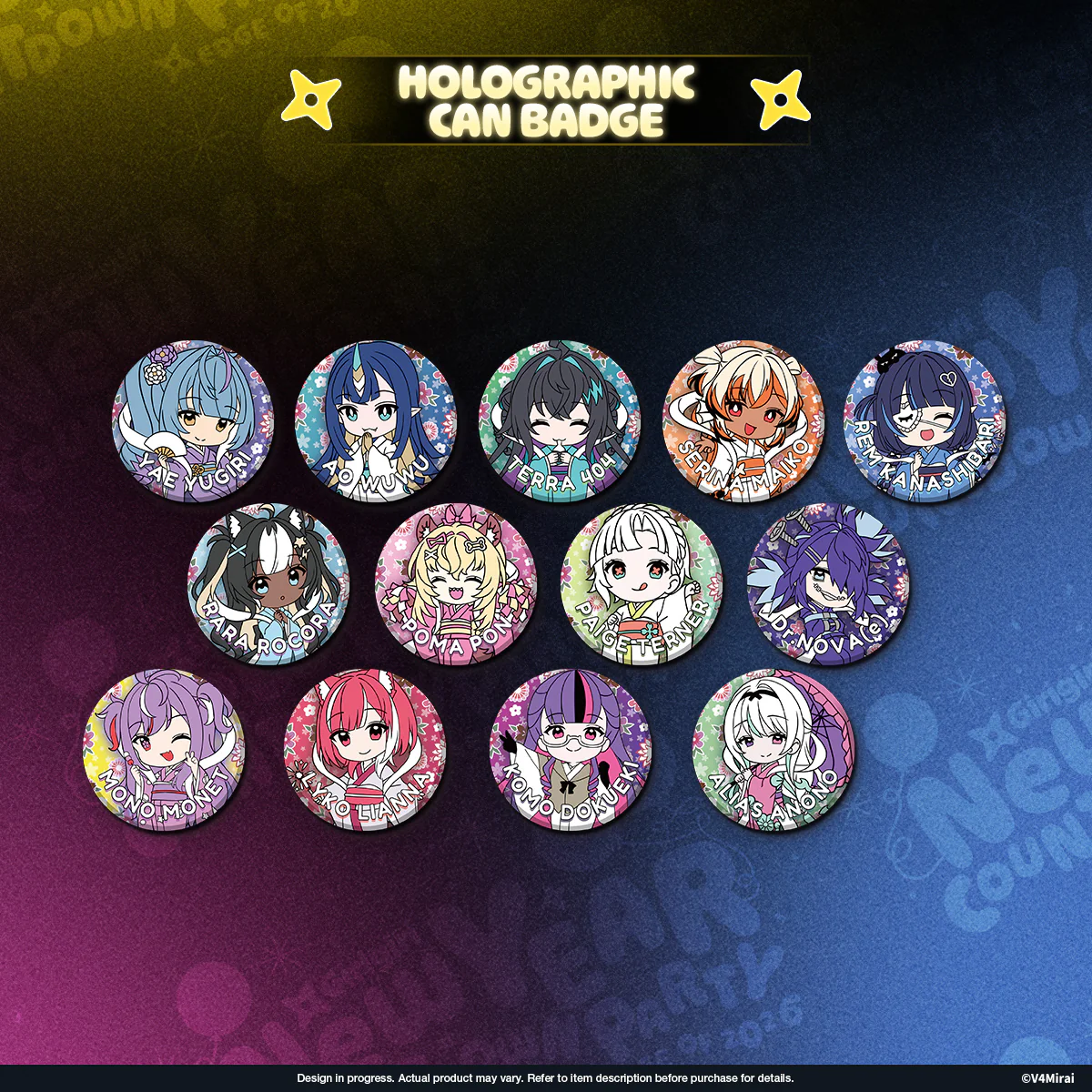 V4Mirai 2026 New Year Blessings Merch